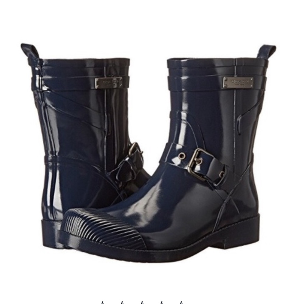 COACH Lester rain bootie EUC‎ Size 6